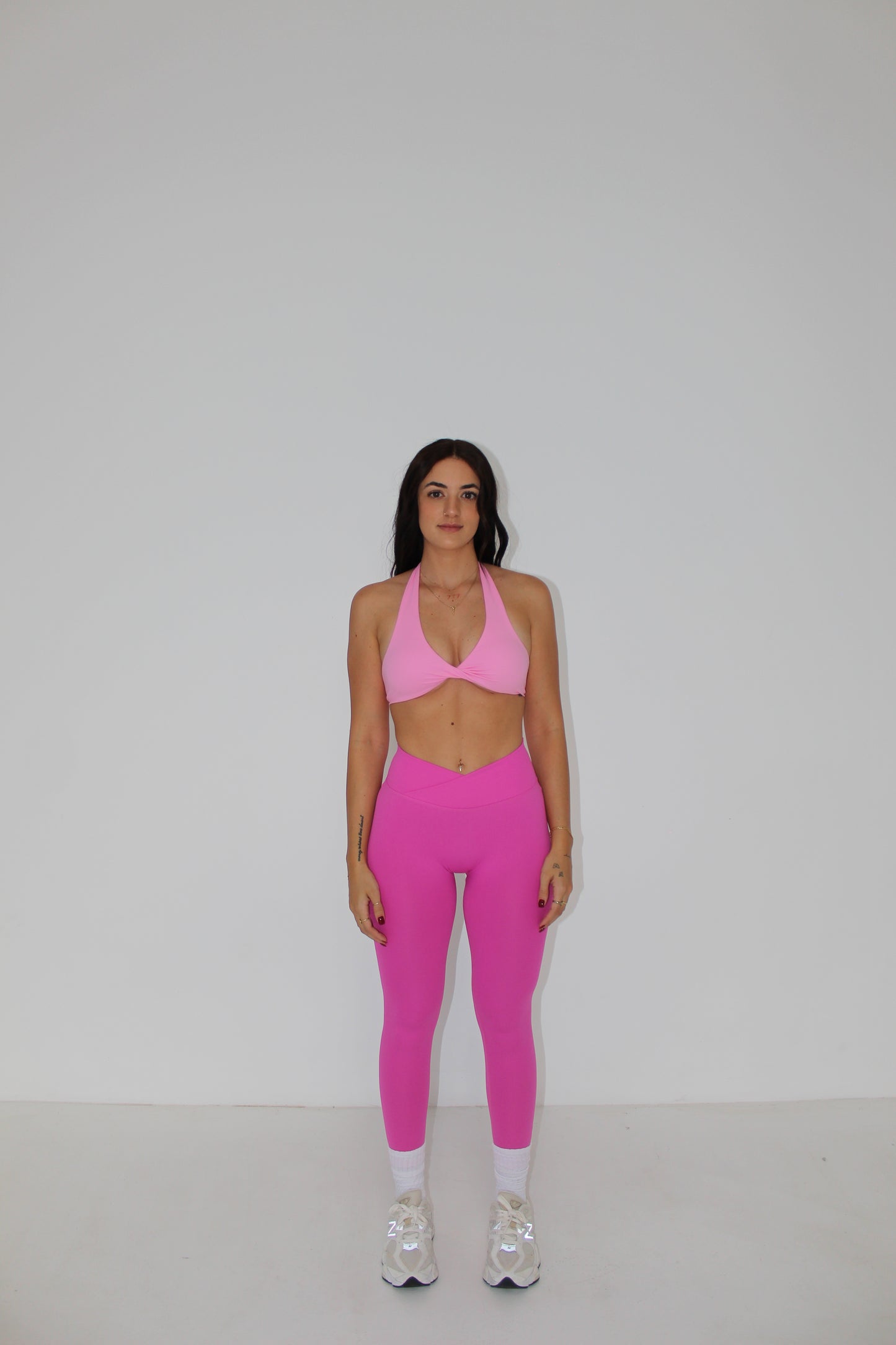 CROSS OVER LEGGINGS - PINK