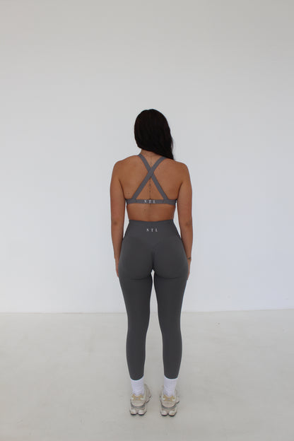 CROSS OVER LEGGINGS - GREY