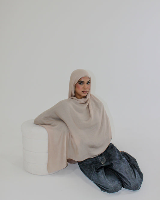 MODAL SCARF SET - SAND