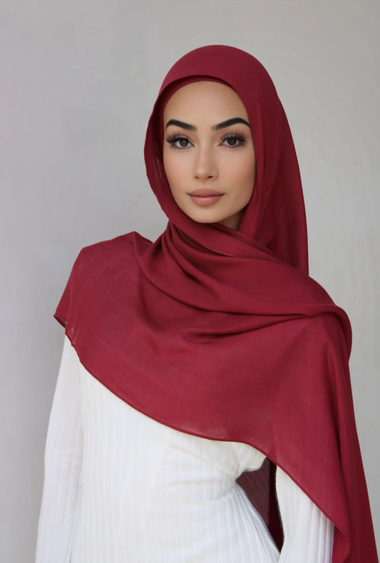 MODAL SCARF SET - RUBY