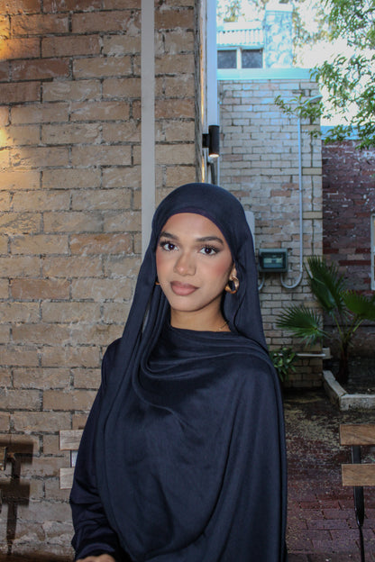 MODAL SCARF SET - NAVY BLUE