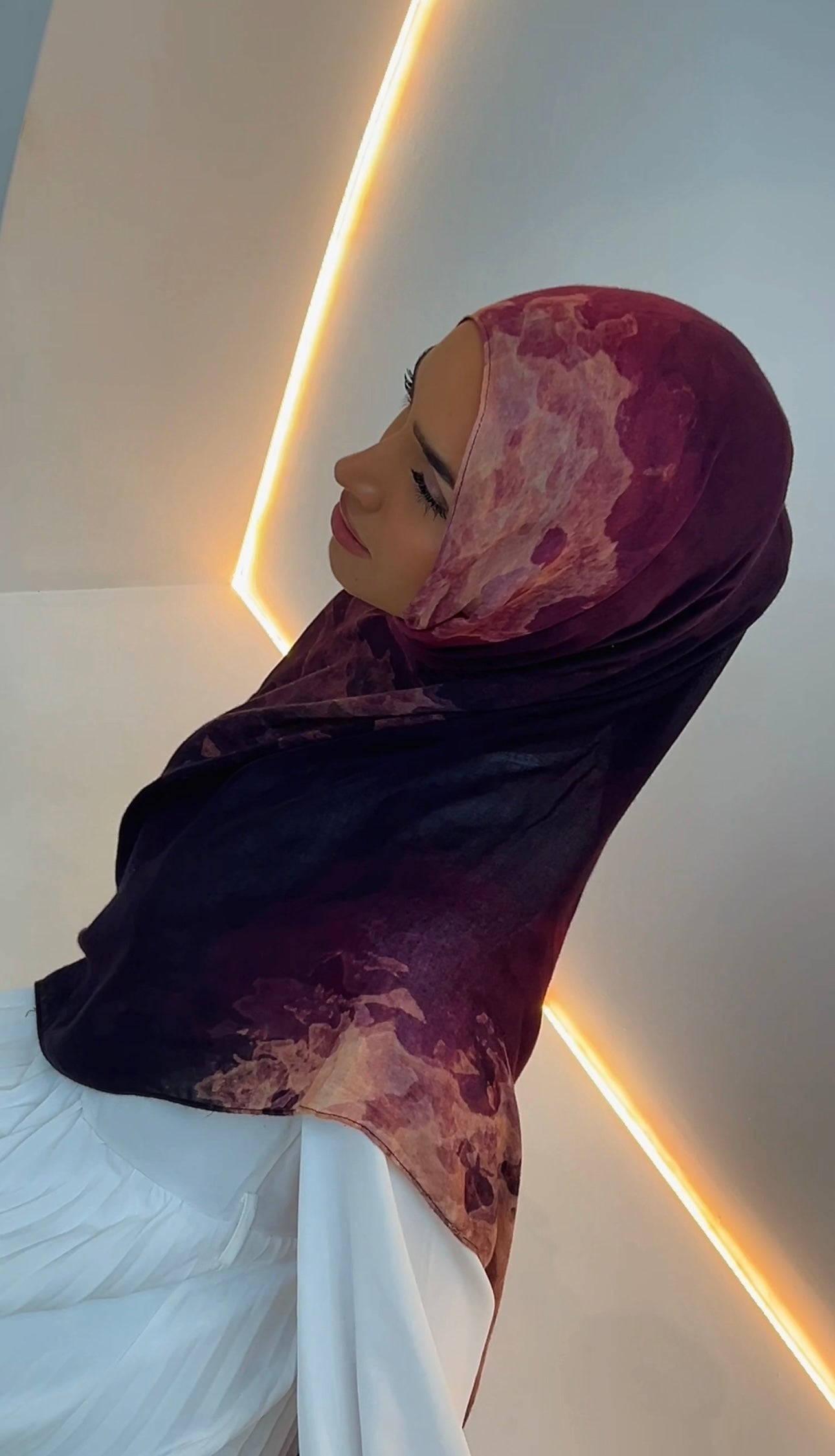 MODAL SCARF SET - MOONLIT ROSE