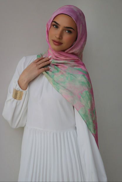 MODAL SCARF - STRAWBERRY MATCHA